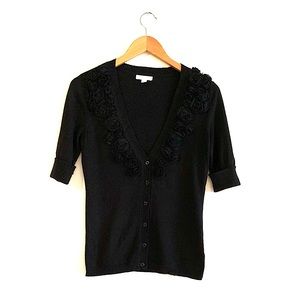 NEW YORK & COMPANY - Black Short Sleeve Cardigan!